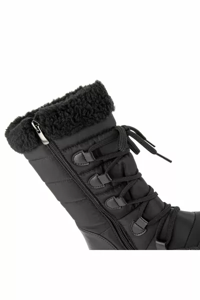 Gravity Anatomische Einlegesohle Plüschpelz Schneestiefel mit Reißverschluss für Damen