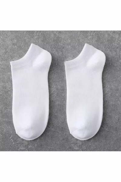 8 Pcs White Short Booties Ankle Socks