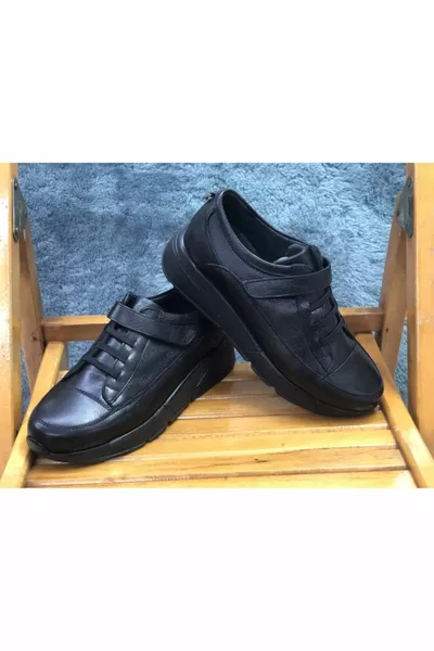 Дамски подметка от естествена кожа ортопедични зимни велкро обувки