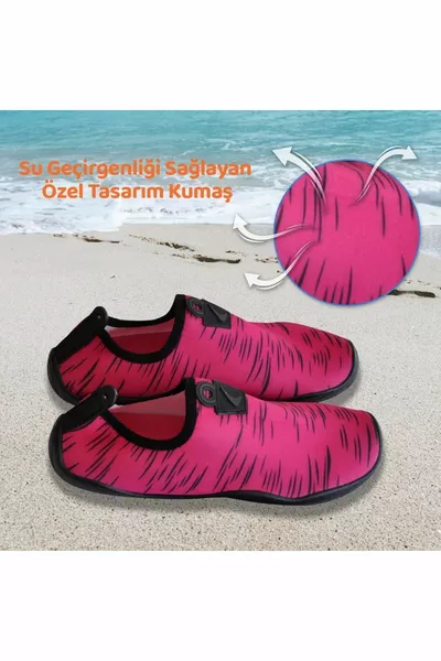 Dream Pink-black Chaussures De Plage Et De Mer Polyvalentes