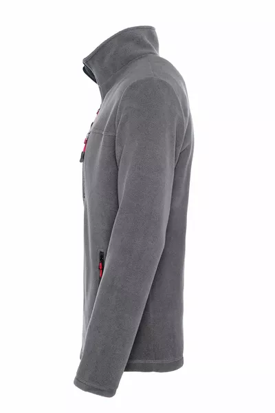 سحاب كامل للرجال 3 جيوب رمادي صوف