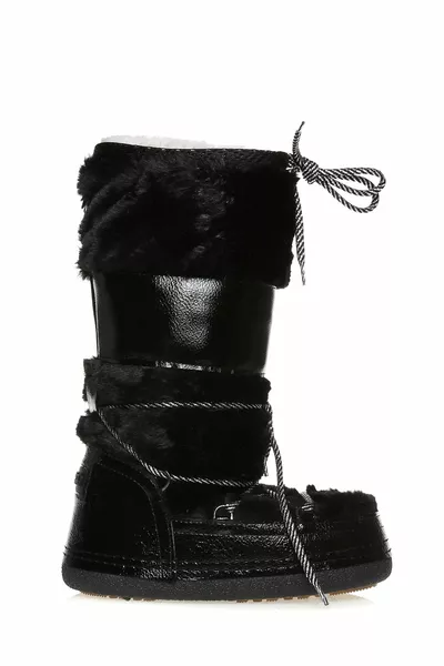 Black Women's Snow Boots
