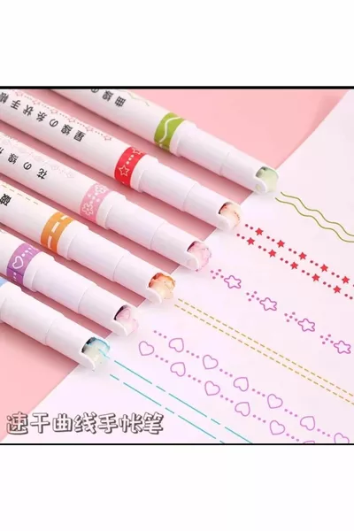 Набор из 6 карандашей с рисунком и шестигранным корпусом