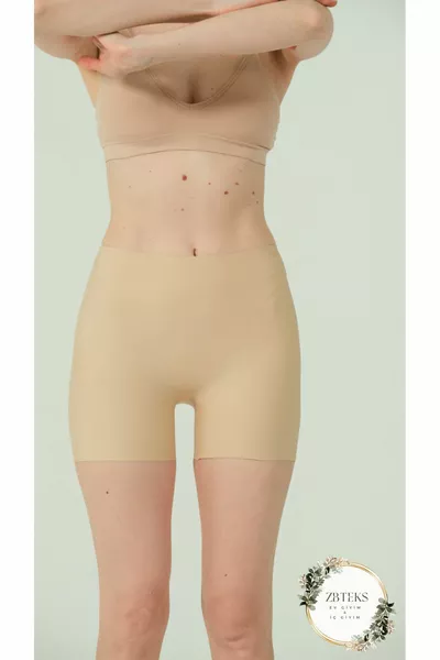 شورت عالي الخصر من السيليكون لا يترك آثار على الجلد ومقصوص بالليزر لتنسيق الجسم
