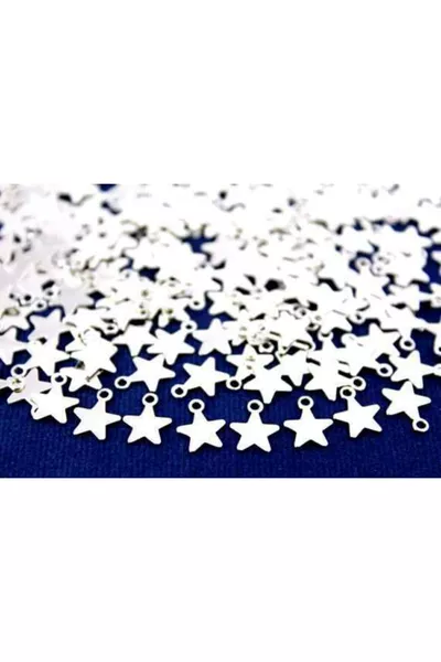  Pezzi - Paillettes a Stella  mm, Materiale per Gioielli, Paillettes in Metallo, Placcatura in Nichel, Ottone #n