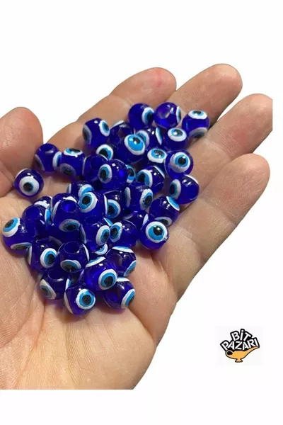  قطعة خرزة عين شريرة داناغوز - خرزة مارتينيكا -  مم - (فتحة عريضة 4 مم)