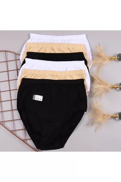 - سروال داخلي نسائي من ريبانا، أسود، بيج، أبيض، مجموعة مكونة من 6