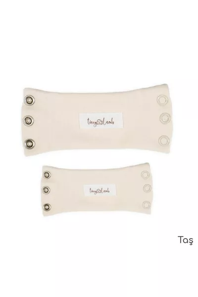 Baby Bodysuit Stone Color Extension Set 2 Pieces (Short and Long) % Cotton (9.5mm Snaps)