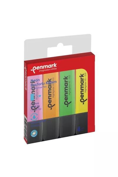 Ручка -4n с неоновым фосфорным светом, 4 шт. - Разноцветные