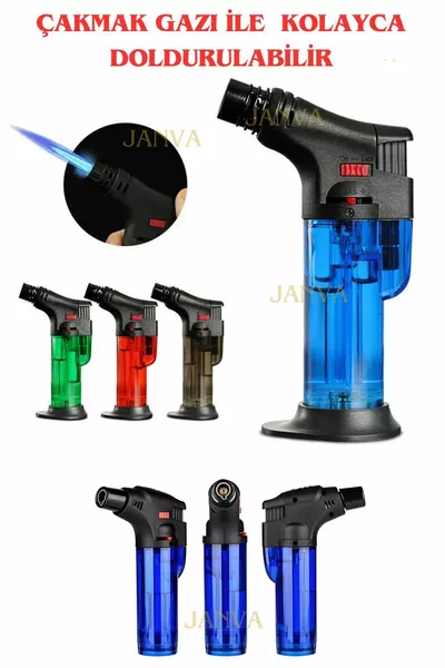 Газовая горелка-факел зажигалка, перезаправляемая, практичная, для гриля, кальяна, приготовления пищи, шеф-повара