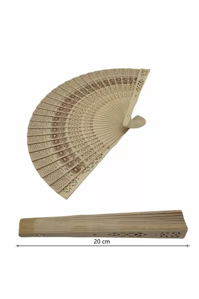 Деревянный веер (1 шт.)