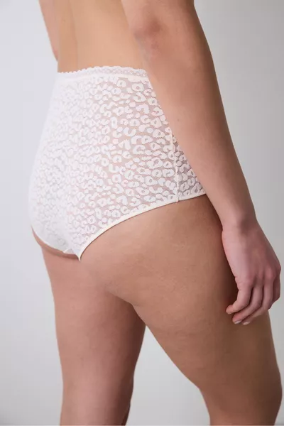 Easy Lace Highwaist Krem Slip Külot
