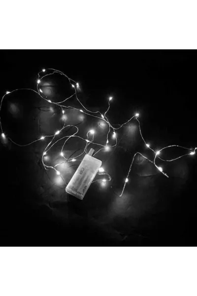 3 м белый проводной светодиодный светильник на батарейках, декоративное освещение