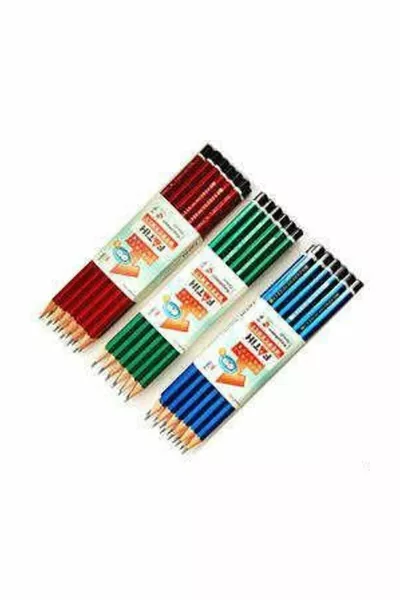 Молив с червена кора и двоен графит