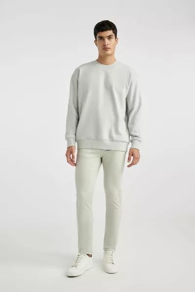 Oversize Fit Crew Neck Basic Sweatshirt sp
