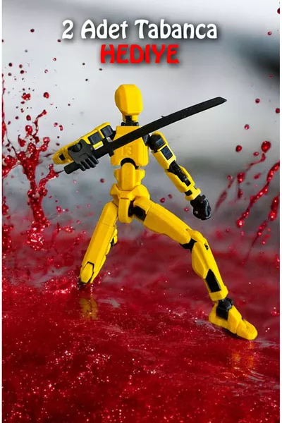 تيتان أصفر وأسود، دمية روبوت قابلة للحركة لجميع المفاصل، شخصية حركة، لعبة مجسمة