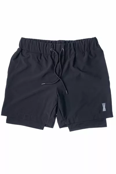 Mercury Men's Sweat-Resistant, Tights Polyester Black/Black Athletic Shorts