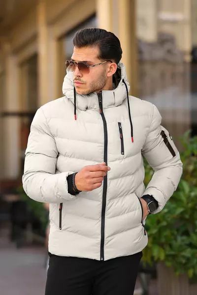 الماء والبرد دليل الشتاء مقنعين أحمر أسود التفاصيل الشتاء الرجال البخاخ معطف