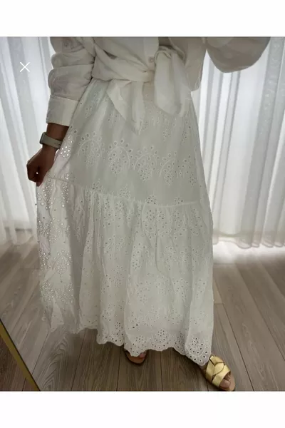 Lace Long Summer Skirt