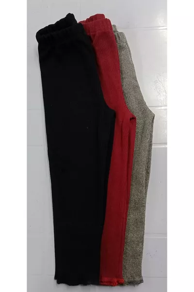 لباس طفلي شتوي بساق مطاطية مرنة ثلاثي