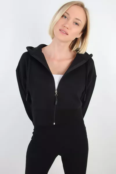 Късо елече с качулка ()