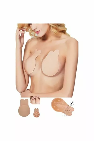 Женски сутиен без презрамки, лепкав, за вдигане на гърдите, прикриващ зърната, за изравняване на тона на кожата на гърдите