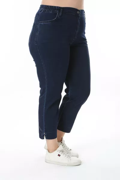 بنطال بحزام مطاطي عند الخصر