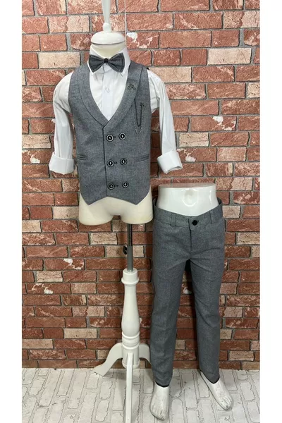 Ensemble Chemise avec Gilet 5  ans Venise