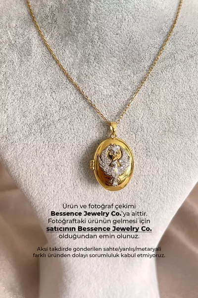 DISTANT CITY STEEL ALYA NECKLACE PHOENIX - ADJUSTABLE, ZIRCON-STUDDED STAINLESS STEEL