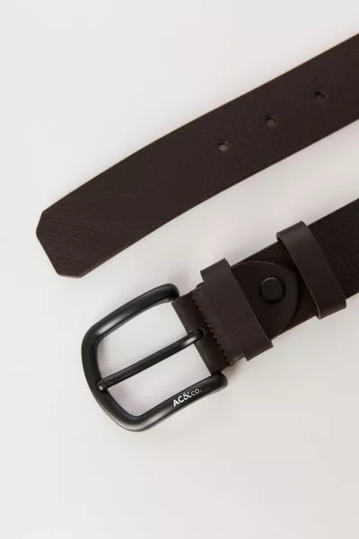 Men's Brown Casual Synthetic Leather Jean Belt