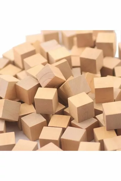 Дървени кубчета см  броя естествени дървени кубчета