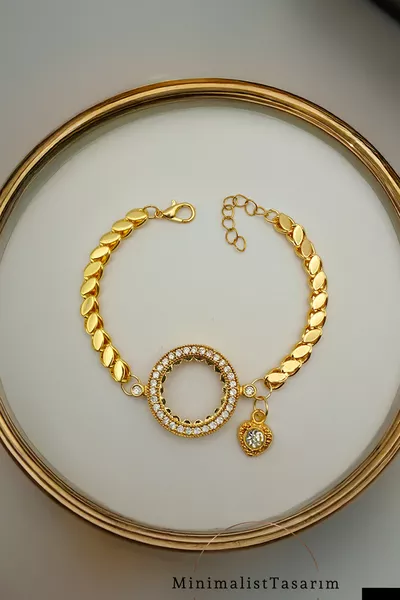 Браслет с четвертью золота и стальной браслет с четвертью золотой цепочки, браслет с монетами и алеппской цепочкой