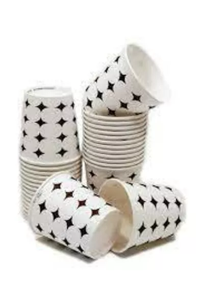 Картонные стаканчики 6,5 унций  шт* герметичные.