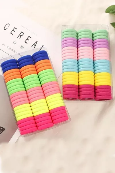 طقم مشابك شعر ملونة للنساء بعمر الخمسين