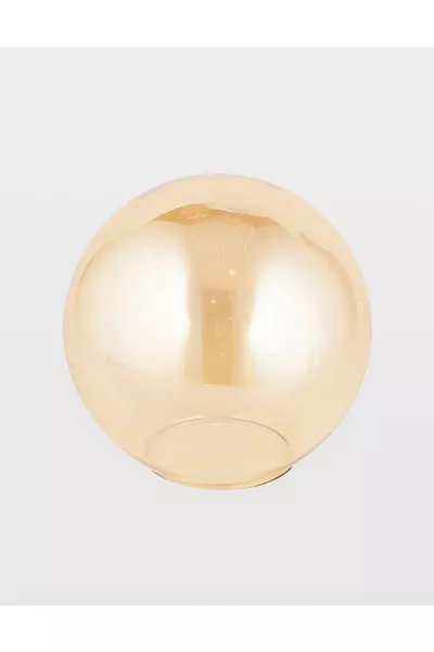 زجاج ثريا جلوب عسل بقطر  سم