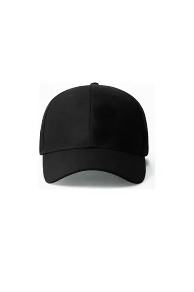 Мужская черная регулируемая спортивная хлопковая кепка