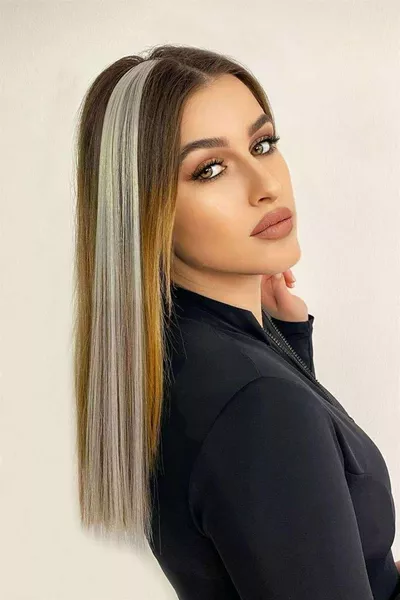 Сив клипс-постиш  см, поставяне и премахване на коса