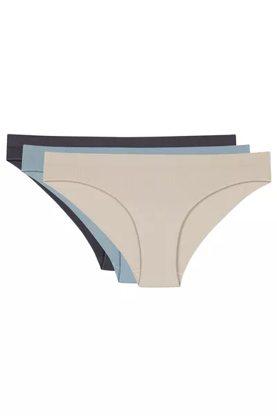 3 قطعة سروال داخلي كلاسيكي سلس مع خيط