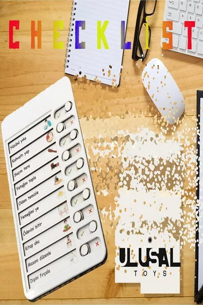 قائمة التحقق الروتينية اليومية للأطفال لعبة تعليمية خشبية قائمة المهام