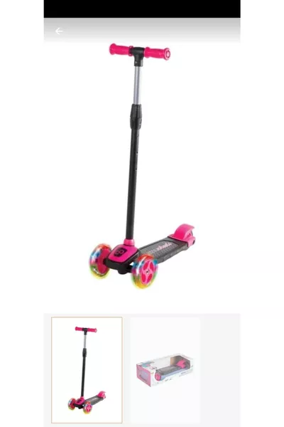 سكوتر أطفال ثلاثي العجلات قابل لتعديل الارتفاع مع إضاءة LED من كول ويلز (+3 سنوات)