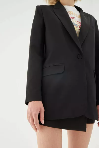 Women's Black Blazer Jacket 