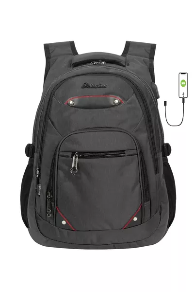 Sac à dos scolaire étanche avec 4 compartiments pour tablette pour collège et lycée