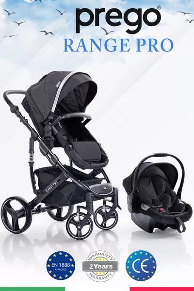 عربة أطفال بورتبيل بمستويين من بريغو