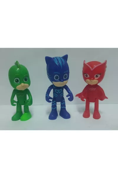 مجموعة بيجاماسكيم الثلاثية المغلفة: بطل القط، بطل السحلية، بطل البومة