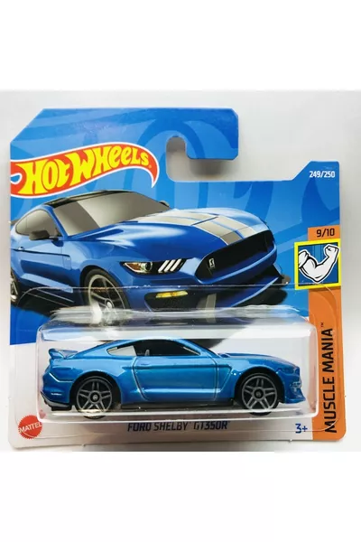 جديد - سيارة ميني شيلبي جديدة باللون الأزرق 1: قياس ماركة هوت ويلز 9/