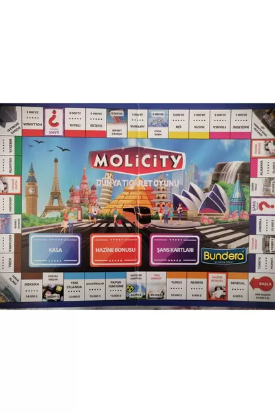Gioco di Commercio Immobiliare Molipoly Molicity Monopoly Monopoli Metropoli Mega City Gioco per Famiglie Nuovo Modello