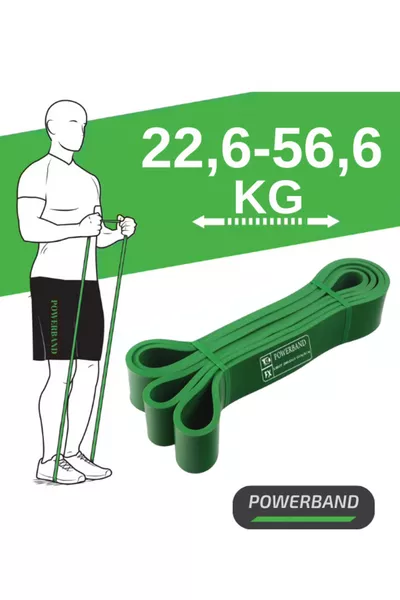 Direnç Lastiği Direnç Bandı Ve Egzersiz Bandı Yeşil Heavy Sert