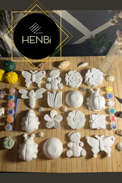 Set of Multiple Mega XXL (3D) Stone Painting Animals and Flowers Stone Painting Mother and Child Activity