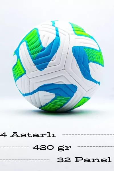 كرة قدم مخيطة مع مضخة هدية للملعب الصلب والعشب الصناعي