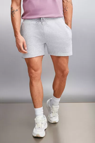 Lucı Men Regular Gray Mélange Shorts